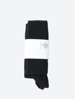 Baserange - Overknee Socks in Black