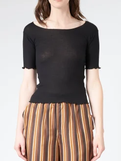 Baserange - Pama 3/4 Tee in Black