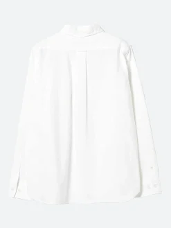 BEAMS BOY - BB Embroidery Oxford BD Shirt in White