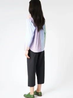 BEAMS BOY - Crazy Stripe Long Sleeve Button Down in Multi