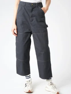 BEAMS BOY - Double Knee Painter Pants in Charcoal