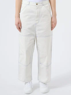 BEAMS BOY - Double Knee Painter Pants in Off White
