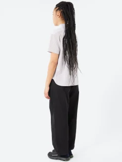 BEAMS BOY - Short Sleeve Button Down Shirt in Beige