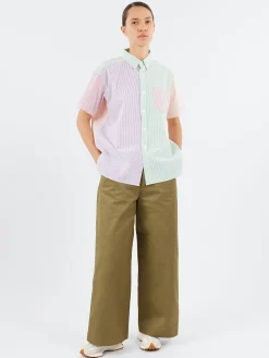 BEAMS BOY - Short Sleeve Button Down Shirt in Multi