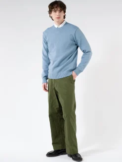 BEAMS PLUS - 7 Gauge Lilyan Crew Neck Knit in Sax