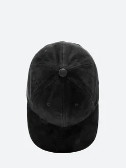 BEAMS PLUS - 6 Panel Suede Cap in Black