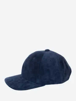 BEAMS PLUS - 6 Panel Suede Cap in Navy