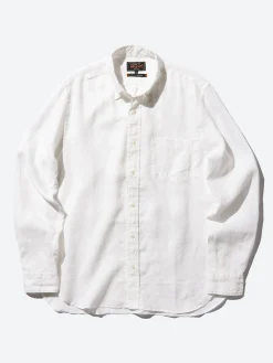 BEAMS PLUS - Button Down Chambray Shirt in White