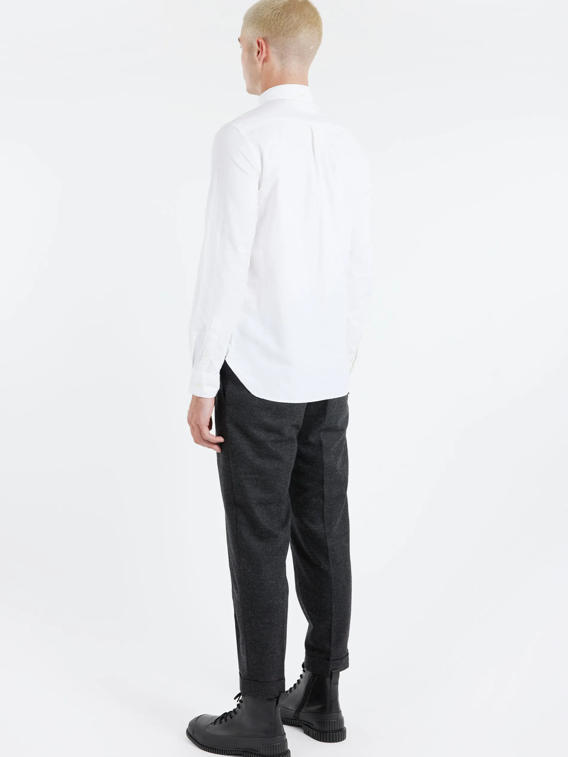 BEAMS PLUS - Button Down Oxford Shirt in White