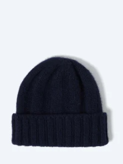 BEAMS PLUS - Cashmere Rib Watch Cap in Navy