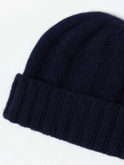 BEAMS PLUS - Cashmere Rib Watch Cap in Navy