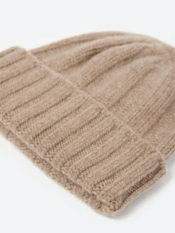 BEAMS PLUS - Cashmere Rib Watch Cap in Camel