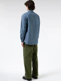 BEAMS PLUS - Chambray Work Shirt in Blue