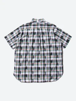 BEAMS PLUS - Classic Fit Ikat Madras Pullover Shirt in White