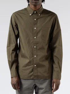 BEAMS PLUS - Colour Broad Button-Down Shirt in Olive