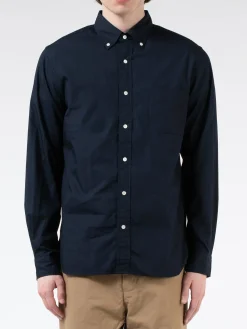 BEAMS PLUS - Colour Broad Button-Down Shirt in Navy