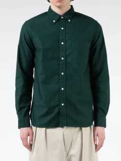 BEAMS PLUS - Colour Oxford Button Down Shirt in Green