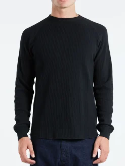BEAMS PLUS - Crew Thermal in Black