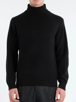 BEAMS PLUS - 9g Wool Turtleneck in Black