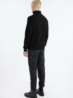 BEAMS PLUS - 9g Wool Turtleneck in Black