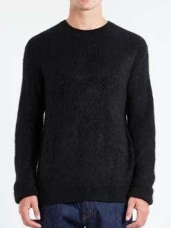 BEAMS PLUS - Garter Stitch Sweater in Black