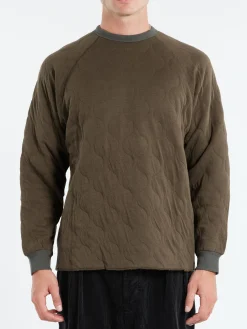 BEAMS PLUS - MIL Quilt Crew in Olive