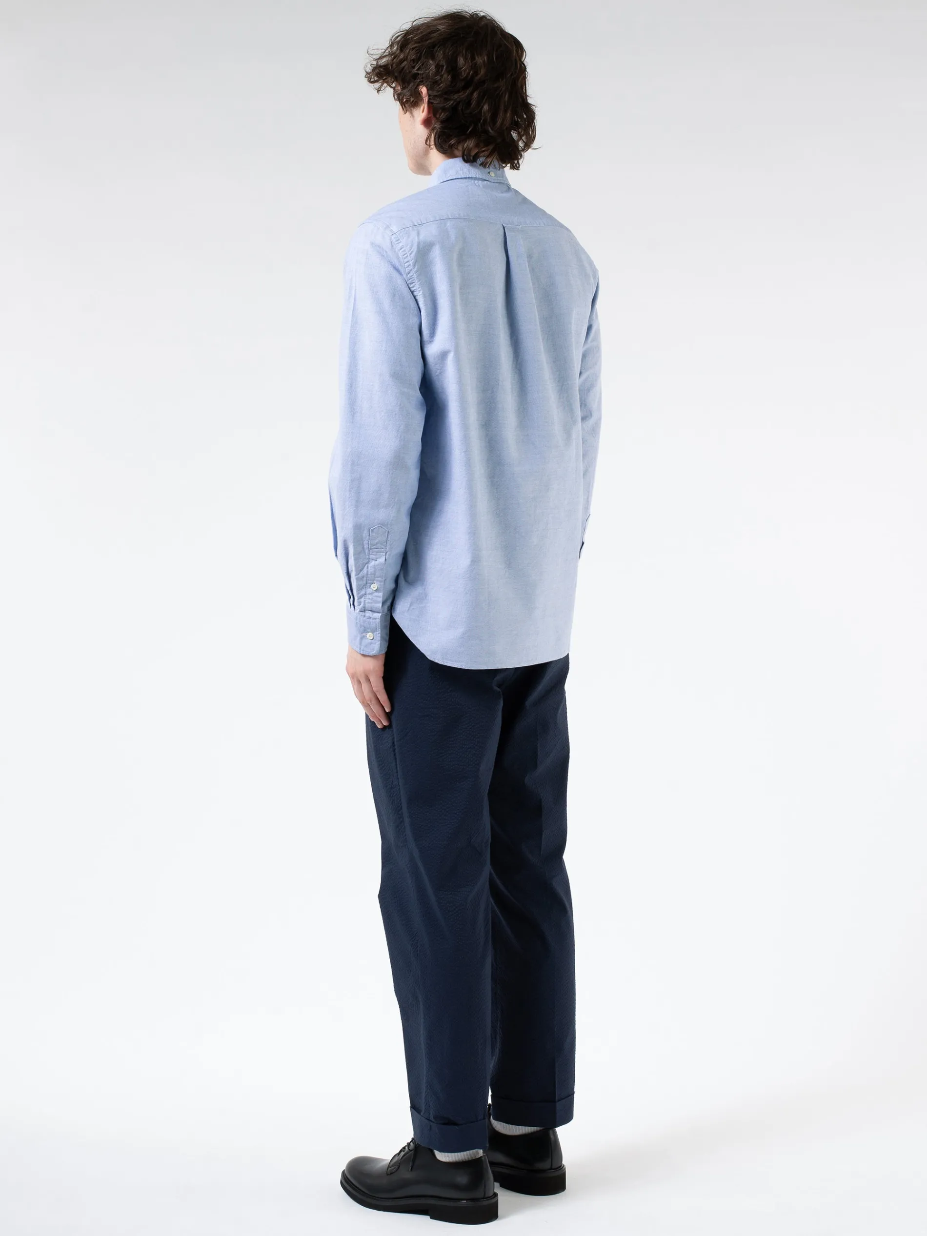 BEAMS PLUS - Oxford Button-Down Shirt in Blue