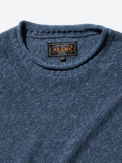BEAMS PLUS - Roll Neck in Navy