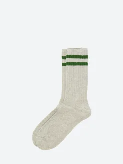 BEAMS PLUS - Schoolboy Socks in Grey/Green