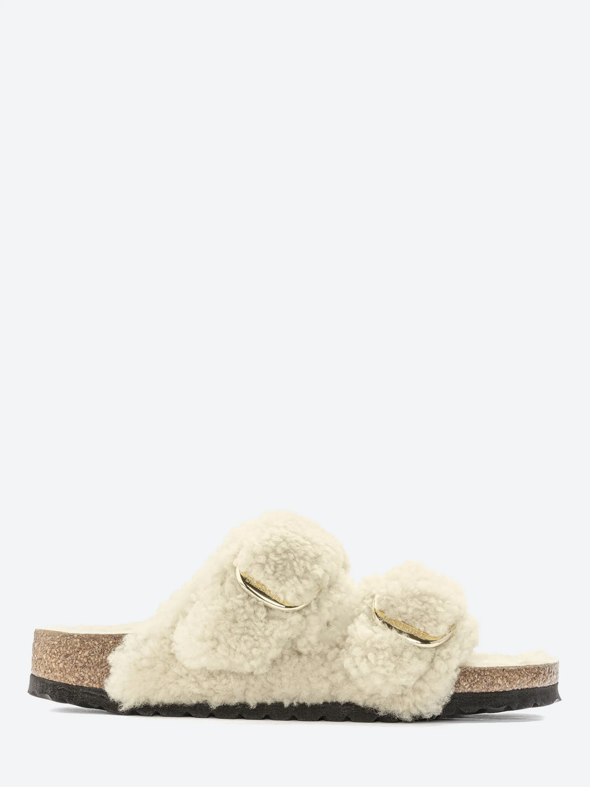 Birkenstock - Arizona Big Buckle Shearling in Eggshell Teddy