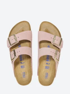 Birkenstock - Arizona Soft Footbed Narrow (Nubuck) in Soft Pink