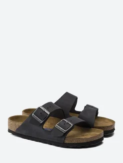 Birkenstock - Arizona Soft (Oiled Nubuck Leather) in Black