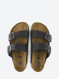 Birkenstock - Arizona Soft (Oiled Nubuck Leather) in Black