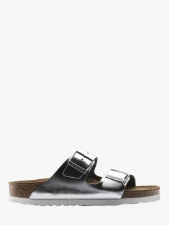 Birkenstock - Arizona Soft Narrow in Metallic Silver