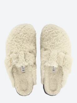 Birkenstock - Boston Big Buckle in Eggshell Teddy