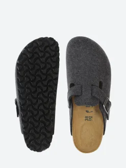 Birkenstock - Boston Wool (Narrow) in Anthracite