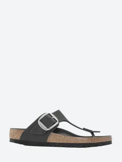 Birkenstock - Gizeh Big Buckle (Oiled Leather) in Black Leather