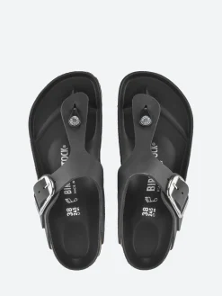 Birkenstock - Gizeh Big Buckle (Oiled Leather) in Black Leather