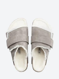 Birkenstock - Kyoto Shearling Narrow in Stone Coin