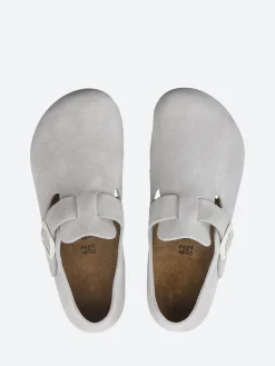 Birkenstock - London (Suede) in Antique White