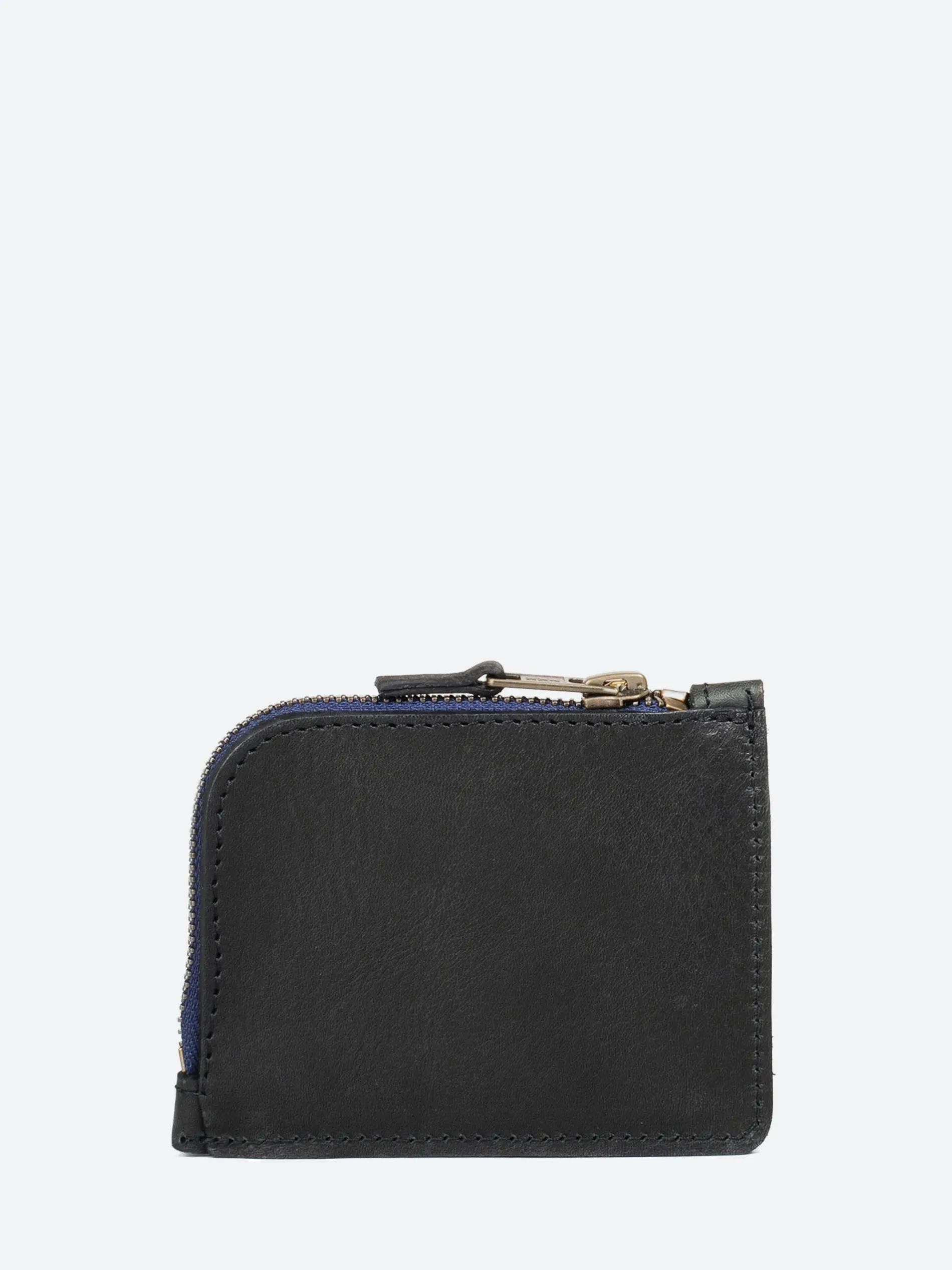 Bleu de Chauffe - AS M Zipped Wallet in Noir