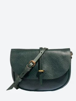 Bleu de Chauffe - Java Mini Postman Bag in Vert