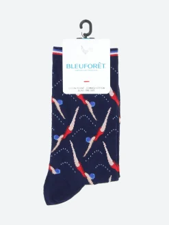 Bleuforêt - Llama Socks in Ink Blue