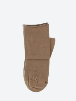 Bleuforêt - Roll Top Wool Sock in Fawn