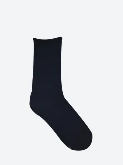 Bleuforêt - Roll Top Wool Sock in Marine