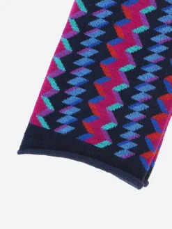 Bleuforêt - Velvet Cotton Socks in Marine