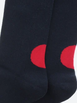 Blue Blue Japan - Back-Side Japan Flag Socks in Navy