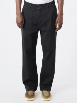 Blue Blue Japan - Cotton Tencel Twill Fatigue Pants in Black