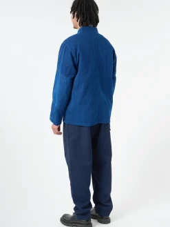 Blue Blue Japan - Kasezome Sashiko Utility Shirt in Indigo