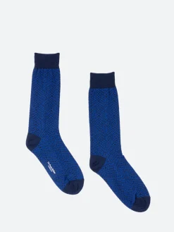 Blue Blue Japan - Minamo Wave Socks in Navy